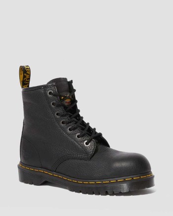 Dr Martens Icon 7B10 Leather Steel Toe Pracovné Čižmy Panske Čierne | 6538-EQIFJ